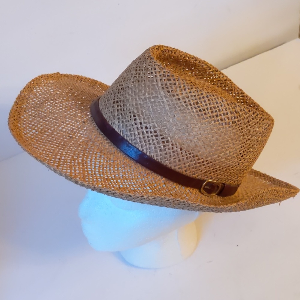 Young An brown band straw hat-S